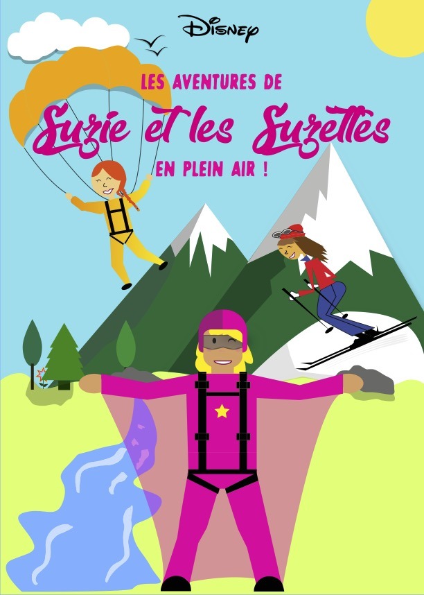 Affiche film Disney flat design