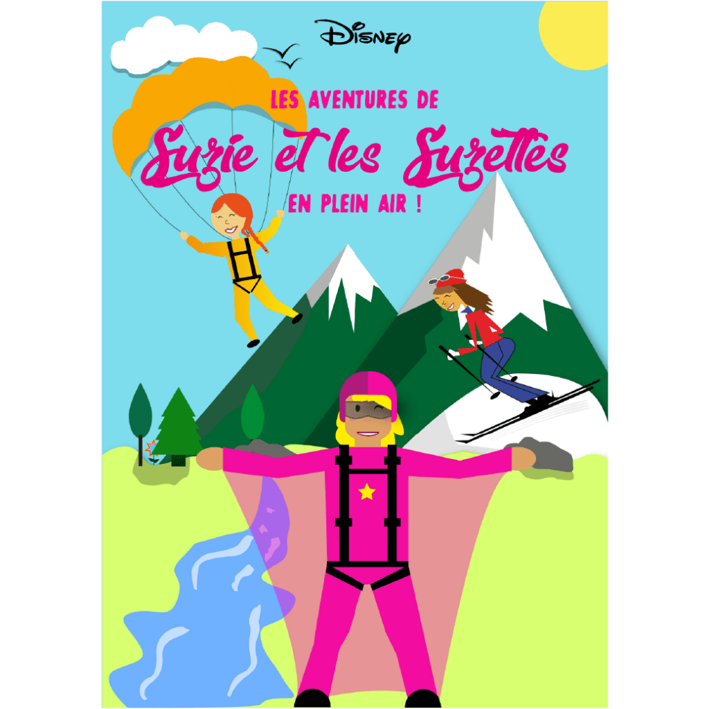 Affiche en flat design disney