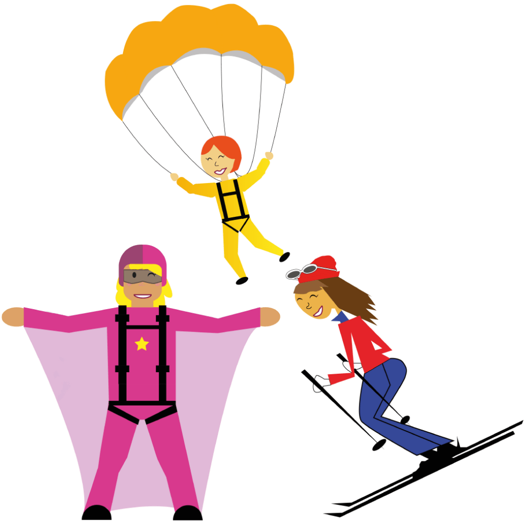 Personnages en flat design