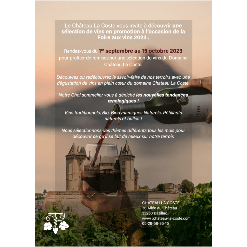 Flyer foire aux vins verso